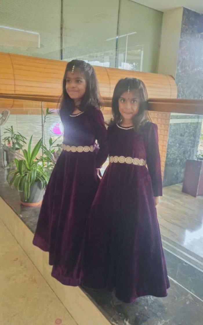 Velvet Anarkali Gown