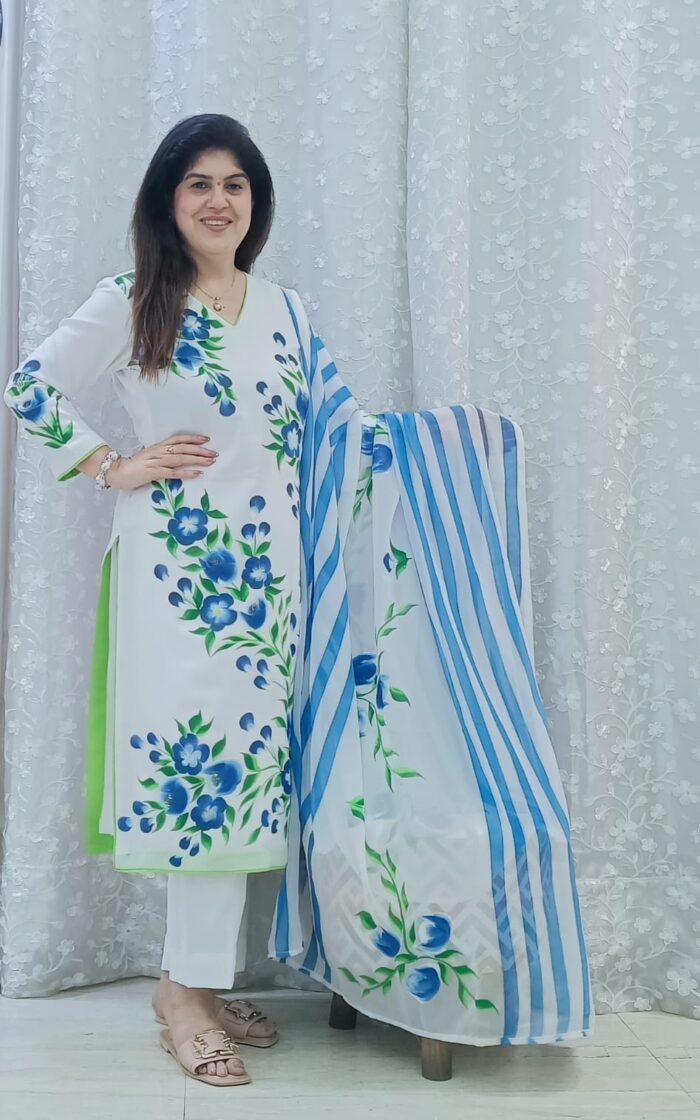 Classic Blue Blossom Attire